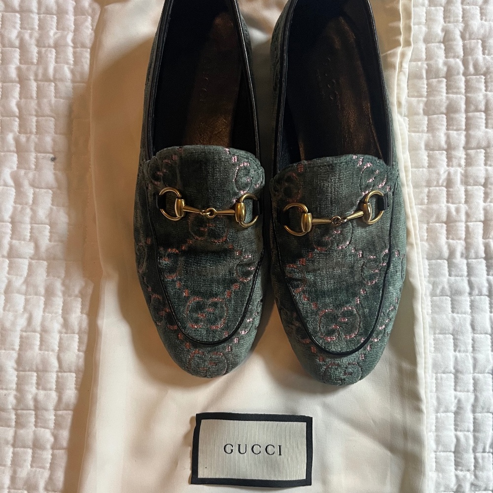 Gucci Women’s Jordaan Velvet Loafer